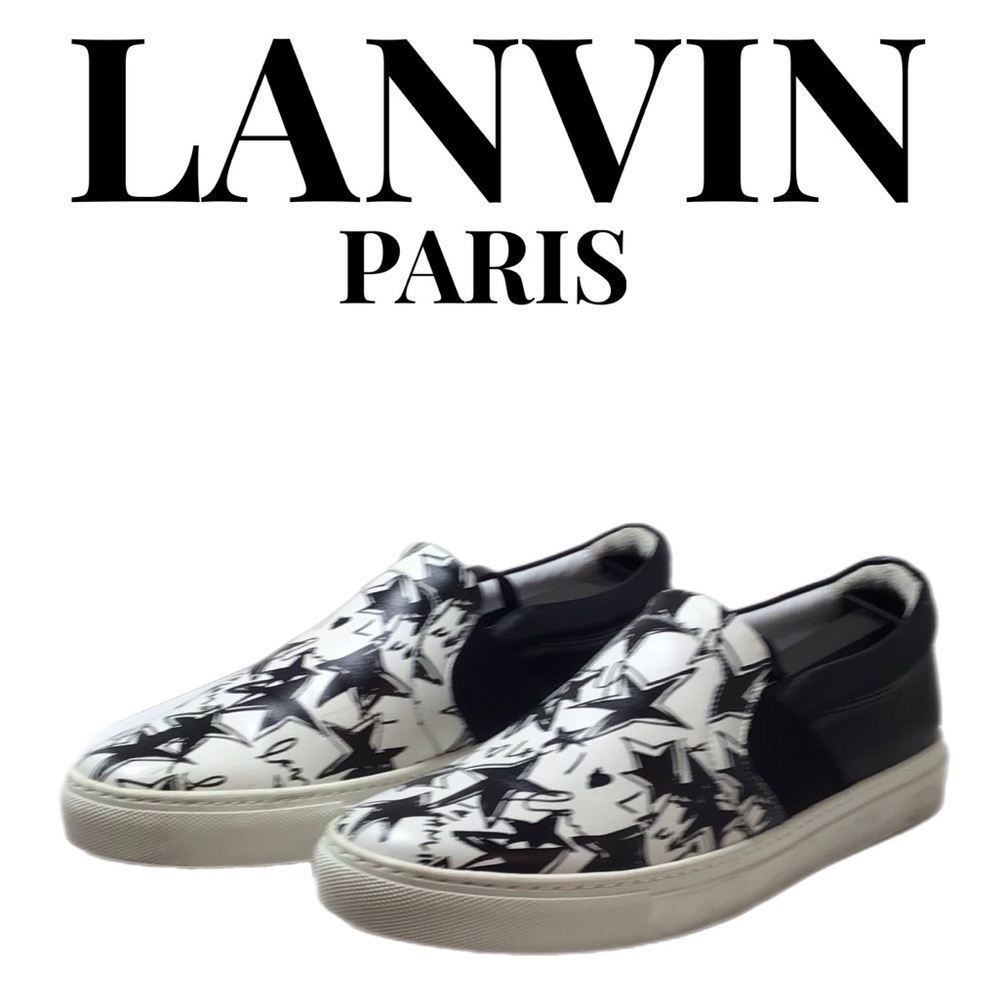 LANVIN SLIP-ON SNEAKERS WITH PRINTED STARS